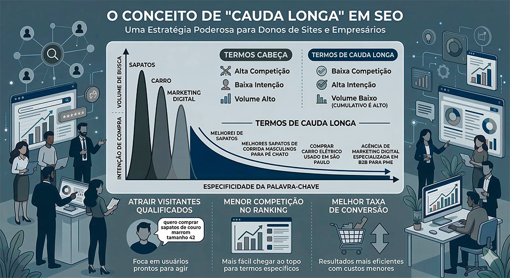 palavra-chave de calda longa | SEO